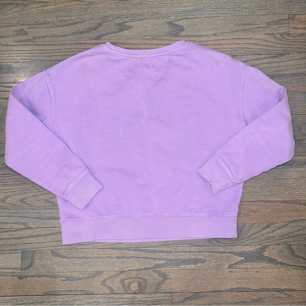 Pact Sweatshirt 100% Organic Cotton "Dreamer" Collegiate Crewneck Purple Small - Picture 5 of 7